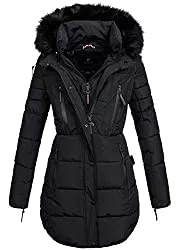 MARIKOO Jacken MARIKOO warme Damen Winter Jacke Winterjacke Parka Stepp Mantel lang B401