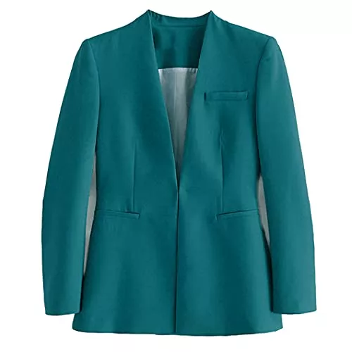 UJDKCF Blazer UJDKCF Anzug Blazer Jacken Mode Büro Lady Regelmäßige Passform Freizeitmäntel Frauen Tops