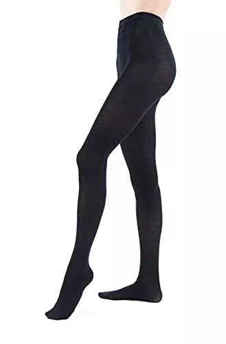 WOOLIFE Socken & Strümpfe WOOLIFE Damen Merino Strumpfhose, Damenwollstrumpfhose Merino Super Soft in Schwarz