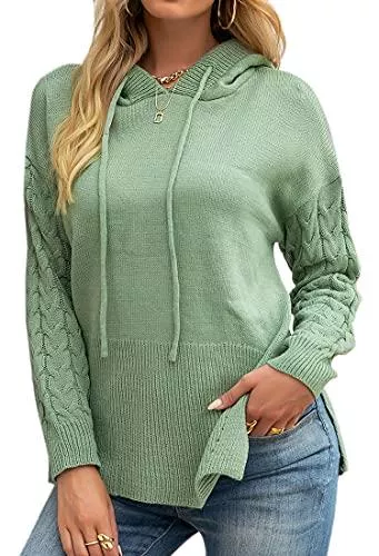 Spec4Y Kapuzenpullover Spec4Y Hoodie Damen Langarm V-Ausschnitt Kordelzug Kapuzenpullover Gestreift Farbblock Lässige Pullover Sweatshirts mit Taschen