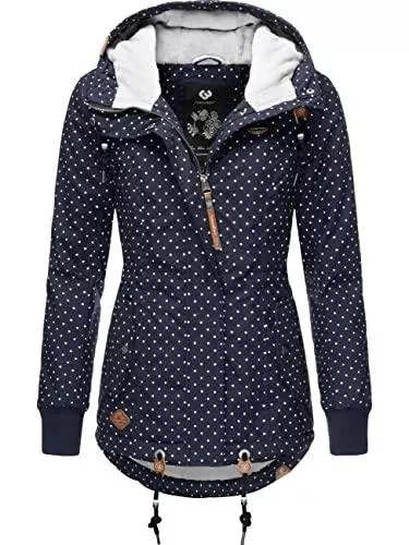 Ragwear Jacken Ragwear Damen Winterjacke Outdoorjacke mit Kapuze Danka Dots Intl. XS-XXL