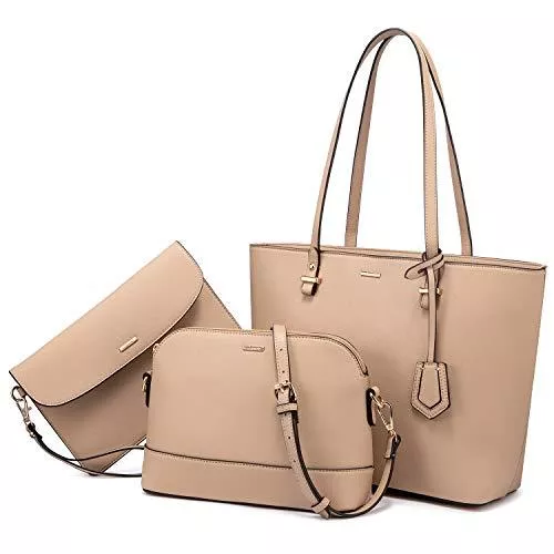 LOVEVOOK Taschen & Rucksäcke LOVEVOOK Handtasche Damen Schultertasche Handtaschen Tragetasche Damen Groß Designer Elegant Umhängetasche Henkeltasche Set 3-teiliges Set
