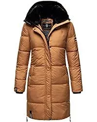 MARIKOO Mäntel MARIKOO Damen Winter Jacke Parka Mantel Steppmantel Premium Kunstpelz Kragen Streliziaa