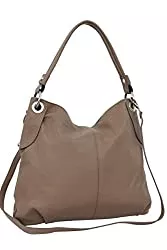 Ambra Moda Taschen & Rucksäcke AMBRA Moda Damen echt Ledertasche Handtasche Schultertasche Beutel Shopper Umhängtasche GL012