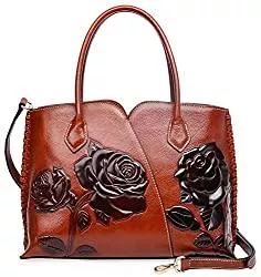 PIJUSHI Taschen & Rucksäcke PIJUSHI Handtasche mit Tragegriff oben für Damen, Designer-Handtasche mit Blumenmuster