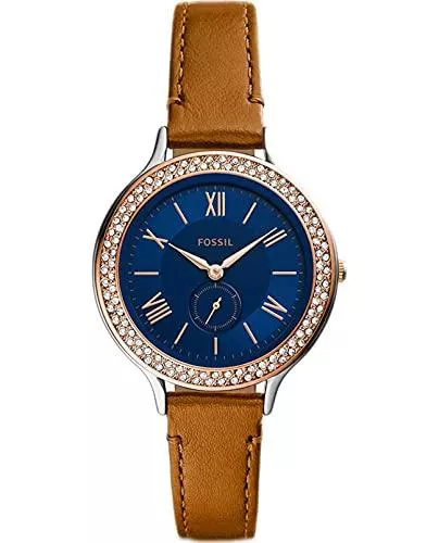 Fossil Uhren Fossil Womens Analog Quartz Uhr mit Leder Armband ES4954