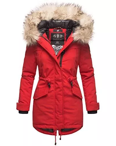 MARIKOO Mäntel MARIKOO Damen Winter Jacke Parka Mantel Winterjacke warm gefüttert B814