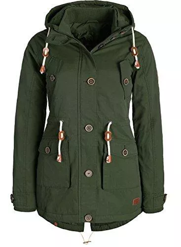 BlendShe Jacken Blend SHE Constance Damen Übergangsjacke Parka Mantel warme Jacke gefüttert mit Kapuze
