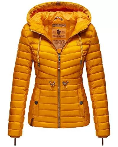 MARIKOO Jacken MARIKOO Damen Übergangsjacke Stepp-Jacke mit Kapuze Aniyaa XS-XXL