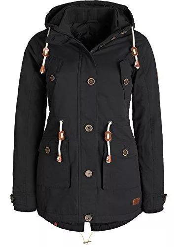 BlendShe Jacken Blend SHE Constance Damen Übergangsjacke Parka Mantel warme Jacke gefüttert mit Kapuze