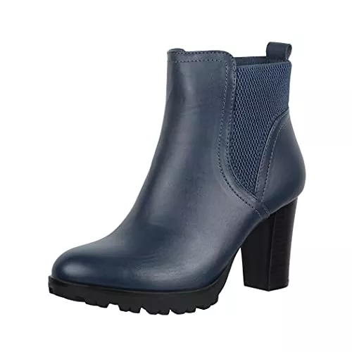 Elara Stiefel Elara Damen Stiefeletten Ankle Boots Chunkyrayan