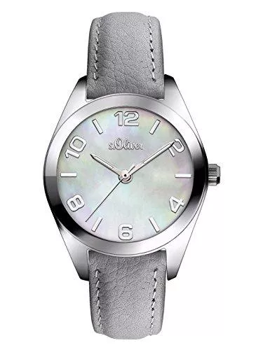 s.Oliver Uhren s.Oliver Damen-Armbanduhr Analog Quarz Leder