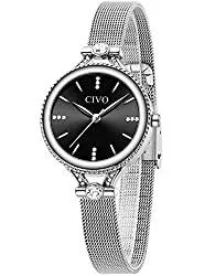 CIVO Uhren CIVO Damen Uhr Wasserdicht Edelstahl Damenuhr Designer Analoge Quarz Uhren Damen Slim Minimalistisch Armbanduhr für Damen Mädchen