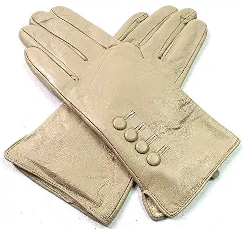 Emporium Leather Handschuhe & Fäustlinge Damen Premium Qualität Original Superweich Leder Handschuhe Kunstpelz Futter Winter Alltag Warm