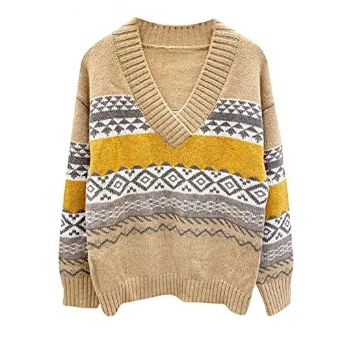 Copelsie Pullover & Strickmode Damen Sweatshirt Rundhals Pullover, Damen Hoodie Langarm Pullover Grosse Grössen Hip Hop Pullover Tops Rundhals Sweatshirt Damen Ohne Kapuze Teenager Mädchen Vintage Hoodies Langarmshirt