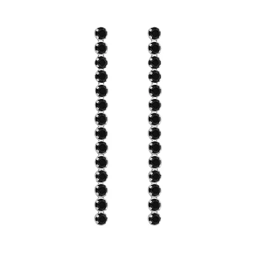 Tuscany Silver Schmuck Tuscany Silver Damen Sterling Silber rhodiniert Kubik Zirkonia 2.4mm x 33mm Drop Ohrringe