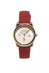ESPRIT Uhren Esprit Damen Multi Zifferblatt Quarz Uhr mit Leder Armband ES1L077L0035