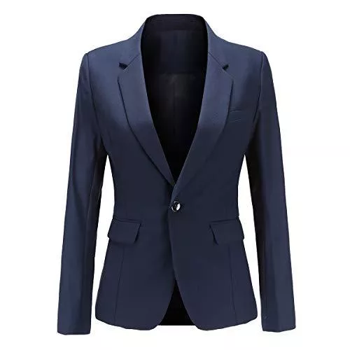 YYNUDA Blazer YYNUDA Damen Blazer Elegant Slim Fit Anzugjacke Basic Einfarbig für Business Party