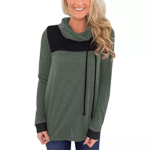 ZFQQ Pullover & Strickmode ZFQQ Herbst/Winter Damen einfarbige Nähte Florkragen lose Pullover Pullover Top