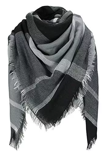 AIMTOP Schals & Tücher AIMTOP Damen Schal Karoschal Deckenschal Winter Schal, Imitation Kaschmir Kariert Übergroßer Quadratisch Stola Poncho Cape Warm Strickschal Karo Winterschal Herbstschal Halstuch