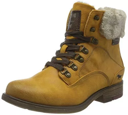 MUSTANG Stiefel MUSTANG Damen 1295-609 Klassisch Stiefelette, Gelb (gelb 6), 38 EU