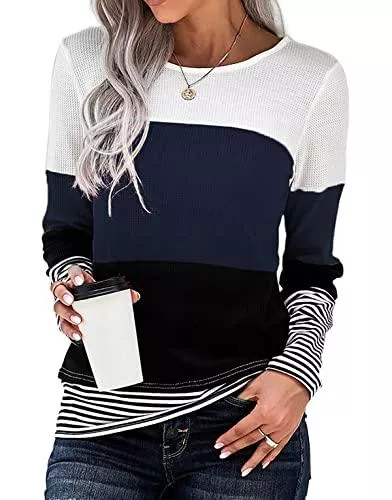 SMENG Pullover & Strickmode SMENG Damen Pullover Rundhals Langarmshirt Herbst Und Winter Strickpullover S-XXL