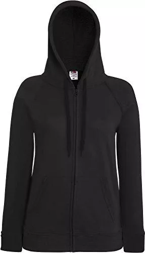 Fruit of the Loom Kapuzenpullover Fruit of the Loom 62150 Womens Ladies Lady-Fit Lightweight Hooded Sweat Jacket