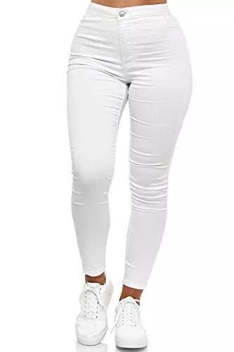 Elara Jeans Elara Damen Jeans High Waist Slim Fit Chunkyrayan