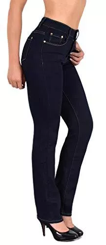 ESRA Jeans ESRA Damen Jeans Hose Damen Jeanshose gerader Schnitt Straight bis Übergrösse G400