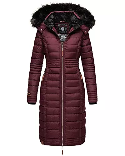 Navahoo Mäntel Navahoo Damen Winter Jacke Stepp Parka Mantel Winterjacke warm gefüttert Kunstpelz UMAY S-XXL