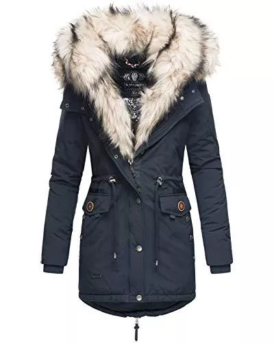 Navahoo Mäntel Navahoo 2in1 Damen Winter Jacke Parka Mantel Winterjacke warm Fell B365