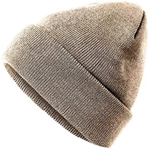 Hatsatar Hüte & Mützen Damen Herren Strickmütze | Damen Beanie Mütze | Herren Winter Feinstrick Beanie | für Frauen Männer Unisex | Cuffed Hats Weich &amp; Warm