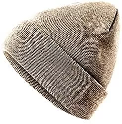 Hatsatar Hüte & Mützen Damen Herren Strickmütze | Damen Beanie Mütze | Herren Winter Feinstrick Beanie | für Frauen Männer Unisex | Cuffed Hats Weich &amp; Warm