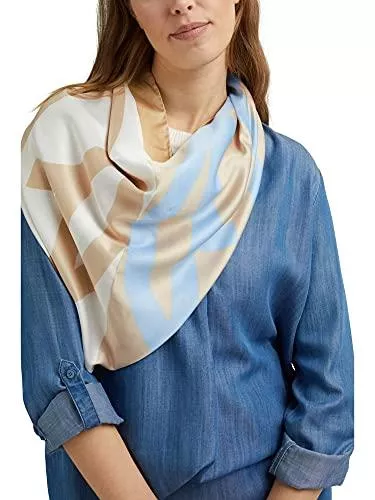 ESPRIT Schals & Tücher ESPRIT Tuch in Satinoptik mit Monogramm