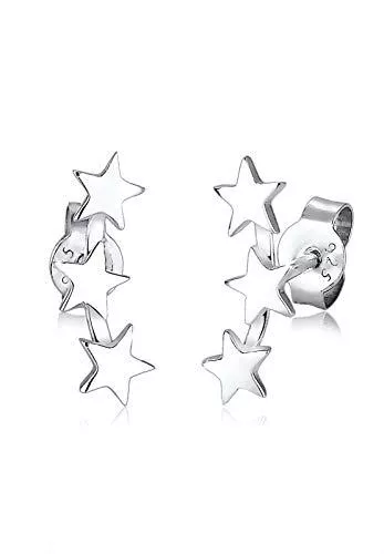 Elli Schmuck Elli Damen Ohrstecker 925 Sterling Silber Vergoldet