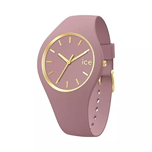 ICE-Watch Uhren Ice-Watch - ICE glam brushed Fall rose - Rosa Damenuhr mit Silikonarmband