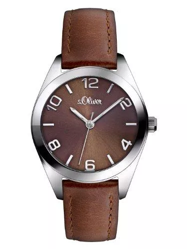 s.Oliver Uhren s.Oliver Damen-Armbanduhr Analog Quarz Leder