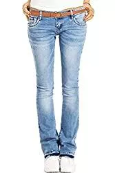bestyledberlin Jeans Be Styled Damen Bootcut Jeans Hüftjeans, Schlagjeans, Stretch Fit Passform j40g-2