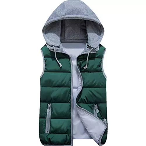 Kanpola Damen Top Westen Damen Winter Weste Kapuze ÄRmellos Jacke Warm Steppweste,Kanpola Outdoor Wattierte Daunenweste Kaputzenjacke