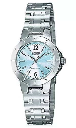 CASIO Uhren Casio Damen Analog Quarz mit Edelstahl Armbanduhr LTP 1177PA 2A