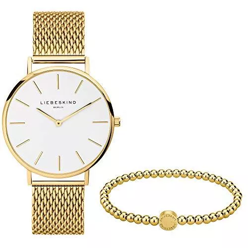 Liebeskind Berlin Uhren Liebeskind Berlin Set aus Armbanduhr und Beadarmband LS-0091-MQB