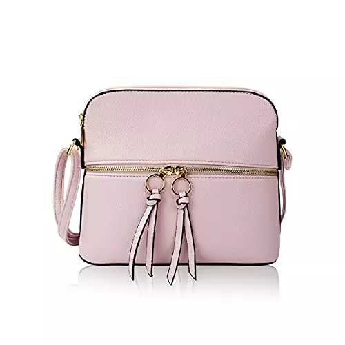 Dearchuu Taschen & Rucksäcke La Dearchuu Crossbody Tasche Damen, Muschel Umhängetasche Schultertasche Mode Quaste Reißverschluss Crossbody Bag Shchulter Tasche für Frauen