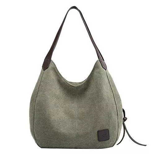 PB-SOAR Taschen & Rucksäcke PB-SOAR Damen Mädchen Modern Canvas Shopper Schultertasche Handtasche Henkeltasche Hobo Bag Beuteltasche