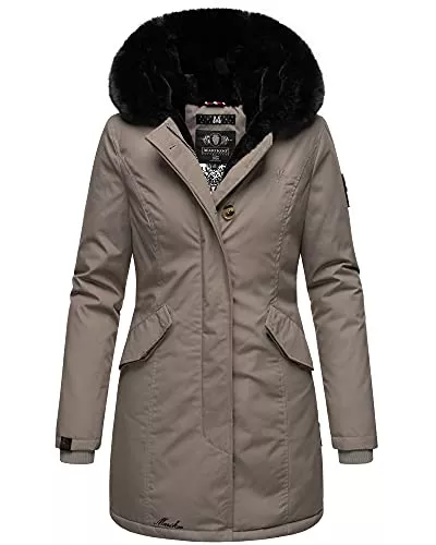 MARIKOO Jacken MARIKOO Damen Winter Jacke Parka Mantel Winterjacke warm gefüttert B843
