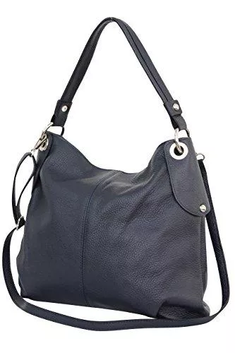 AmbraModa Taschen & Rucksäcke AMBRA Moda Damen echt Ledertasche Handtasche Schultertasche Beutel Shopper Umhängtasche GL012