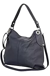 AmbraModa Taschen & Rucksäcke AMBRA Moda Damen echt Ledertasche Handtasche Schultertasche Beutel Shopper Umhängtasche GL012