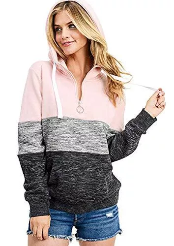 Cassiecy Kapuzenpullover Cassiecy Hoodie Damen Kapuzenpullover Herbst Winter Frauen Freizeit Sport Langarm Sweatshirt Streetwear Kapuzenpulli Tops
