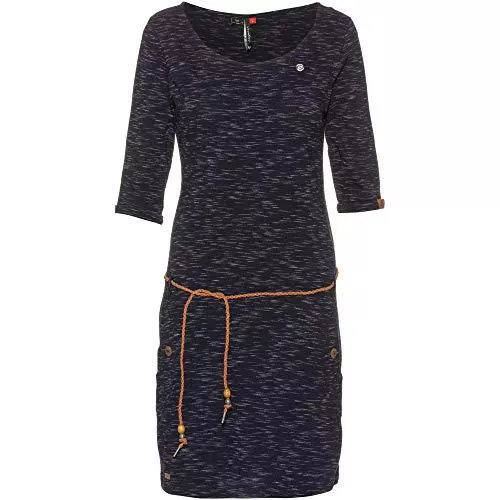 Ragwear Freizeit Ragwear TANYA SLUB (WINTER) damen kleid vegane mode