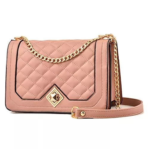 Travistar Taschen & Rucksäcke Travistar Borsa Tracolla Donna Piccola, Catena Borsa a Spalla - Borsa Mano PU Pelle Messenger Crossbody Bag - Elegante Cuoio Borse a Tracolla Donna per Festa Shopping Lavoro Quotidiana, Rosa