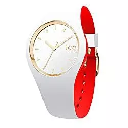 Ice-Watch Uhren Ice-Watch - ICE loulou White Gold - Weiße Damenuhr mit Silikonarmband - 007229 (Small)